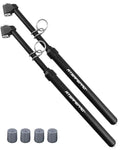 ATsafepro Dual Head Tire Pressure Gauge - 10-150PSI, Heavy Duty Stainless Steel, Accurate Tire Pressure Checker for Truck, RV, Car, Motorcycle,Portable Black Air Gauge Easy to Use (Pack of 2)