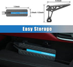 TOOENJOY Universal Fit Car Door Step, Foldable Roof Rack Door Step Up on Door Latch, Both Feet Stand Pedal Ladder, Easy Access to Rooftop for Most Car, SUV, Truck, Max Load 400 lbs (Grey)