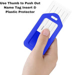 Mifflin-USA Luggage Tags (Blue, 50 PK), Bag Tag for Baggage, Suitcase Tags Bulk