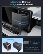 CDEFG UPGRADED for Ford Maverick 2022-2024 Center Console Screen Storage Drawer w/Magnet Design Slides Smoothly - Maverick 8"