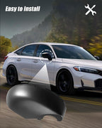 Lower Rearview Mirror Cover Fit for Honda Civic 11th 2022 2023 2024 2025 without Turn Signal, Right Passenger Side Mirror Bottom Cover Cap Replace 76255-T20-A01