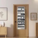 2 Pack Over Door Organizer, Over The Door Storage, 4 Shelf Hanging Door Organizer with 6 Mesh Pockets, 35 lbs Capacity Hangin