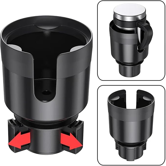 New Car Cup Holder Expander Compatible with Owala FreeSip (32 & 40 Oz. Models), Also Compatible with FreeSip Sway 40oz, Large