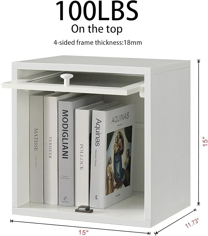FUSUNBAO Magic DIY Cube Storage Organizer Stackable Cubes for Home Books Clothes Toy-Modular Cubby Storage System-Office Cubi