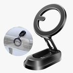 NEEWER Magnetic Phone Holder for Car, Dual Sided Magnet Cell Phone Mount Compatible with MagSafe iPhone, Car Stand Accessories for Dash Windshield Navigation Glass Gym Video Recording, PA118