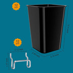 12 Pack Pegboard Cups,It is Used for The Liquid That The Can Not Hang or Has No Corrosion and No Volatility (Black)