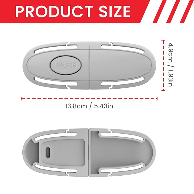 Universal Child Car Seat Chest Harness Clip – Kids Seat Belt Adjuster & Anti Escape Buckle Guard, Child Safety Car Seat Belt 