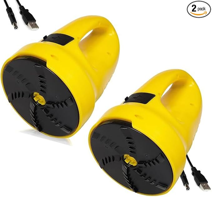 ZONETECH Electric Snow Ice Scraper USB Rechargeable 2-Pack - Premium Quality Automotive Portable Cordless for Car Windshield Glass Frost Removal, Defrosting Deicing Cleaning Tool