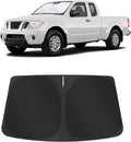 TINGLU Sun Shade for Nissan Frontier 2006-2021 Accessories Windshield Sun Shade Window Shade UV Rays Protection Sun Visor Cover with Steering Wheel Sunshade Storage Bag