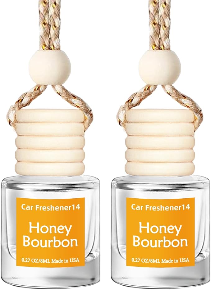 Hanging Car Air Freshener, Long Lasting Scent, Cute Air Fresheners for Women, 2 Pack Non-Toxic Essential Oil Diffuser, Made i
