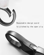 Key Chain Quick Release Spring 2 Pack with 4 Key Rings Heavy Duty Keychain Organizer for Men and Women