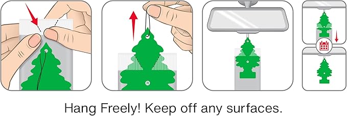LITTLE TREES Car Air Freshener | Hanging Tree Provides Long Lasting Scent for Auto and Home | 24 Air Fresheners |Jasmine