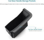 CDEFG 4Pcs for 2025 2026 Mazda CX-50 Center Console Organizer Tray Door Handle Pockets Trash Can Storage Box for 2023 2024 2025 2026 Mazda CX-50 Accessories 4-Doors Trash Bin Storage Case TPE Material