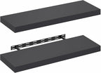 Furinno Tanna Floating Shelves for Wall Set of 2, 12 x 35 Wall Shelf, Wall Mounted Floating Shelf with Invisible Bracket, 2-i