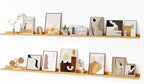 Floating Picture Ledge Shelves for Wall Set of 2, 72 Inches Picture Ledge Shelf with Long Large Nursery Book Shelf for Toys S