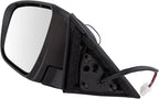 TRQ Driver & Passenger Side Power Mirror Set Paint to Match with Housing Turn Signal Compatible with 2014-2016 Nissan Rogue N