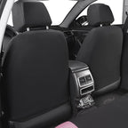 Flying Banner Butterfly car seat Covers ful Set Fashion Universal Lady Woman Female Rear Bench Split Colorized (Pink Black, F