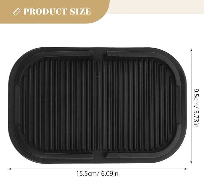 Car Dashboard Phone Tray, Anti-Slip Silicone Pad Phone Holder Car Dashboard Storage Pad Hands Free Smartphone Mount Stand Mul