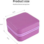 KElofoN Travel jewelry case Travel jewelry box Travel Jewelry Organizer Small Jewelry Organizer Box for Girls Women with Mirr
