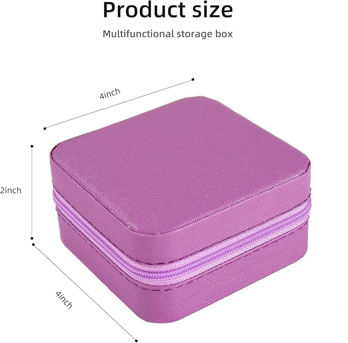 KElofoN Travel jewelry case Travel jewelry box Travel Jewelry Organizer Small Jewelry Organizer Box for Girls Women with Mirr