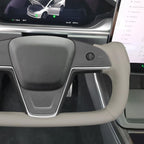 MEWANT Steering Wheel Cover for Tesla Yoke Steering Wheel Cover for Model X 2023 for Tesla Model S Steering Wheel Wrap