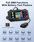 OBD2 Scanner Diagnostic Tool, ZEXMTE Professional OBD2 Scanner with Data Stream, Mode 6, Mode 8 & I/M Readiness, Enhanced Code