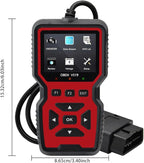 2025 New OBD2 Scanner Diagnostic Tool - Check Engine Light Code Reader with Reset, Battery Voltage Tester, Modes 6 & 8,