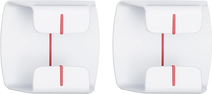 Park Ranger 2 pcs: U.S.A. Made Garage Parking Aid Bright White Amazingly Simple Perfect Assist Gadget Stop Indicator, Easy Install Stopper Peel & Stick Tape & Wall Decals 1 per Vehicle