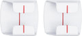 Park Ranger 2 pcs: U.S.A. Made Garage Parking Aid Bright White Amazingly Simple Perfect Assist Gadget Stop Indicator, Easy Install Stopper Peel & Stick Tape & Wall Decals 1 per Vehicle