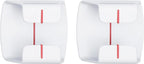 Park Ranger 2 pcs: U.S.A. Made Garage Parking Aid Bright White Amazingly Simple Perfect Assist Gadget Stop Indicator, Easy Install Stopper Peel & Stick Tape & Wall Decals 1 per Vehicle