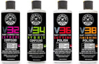Chemical Guys V Line Car Polish and Compound Kit - Complete Paint Correction System for Light-to-Heavy Swirls, Scratches, Safe for Cars, Trucks, SUVs, Motorcycles, RVs & More - 4 x 16 fl oz