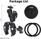 All-Metal Magnetic Phone Holder for Magsafe, Magnet Phone Mount with Super Clamp for Spin Bike/Microphone Stand/Cart/Railing/Handlebar/Dia 0.4-2" Rod, Compatible with iPhone 16 15 14 13 12 Series