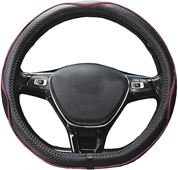 Mayco Bell Flat Bottom Steering Wheel Cover Anti-Slip,Safety,Soft,Breathable,Durable,Full Surround,Comfortable Grip Microfibe