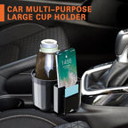 Car Cup Holder Expander, Cup Holder Insert, Cup Holder Extender Adapter for Car with Expandable Base, Interior Accessories Car Drink Holder Expander Compatible with 14-46 oz Bottles