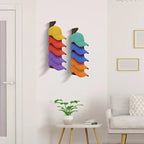 2PCS Wall Mounted Wooden Hat Rack for Baseball Caps - Solid Wood Organizer & Storage Display for Closet Door, Bedroom, Entryw