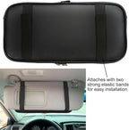 Car Sun Visor Organizer, Auto Interior Accessories Pocket Organizer - Car Truck SUV Storage Pouch Holder, with Multi-Pocket Net Zipper (Black)