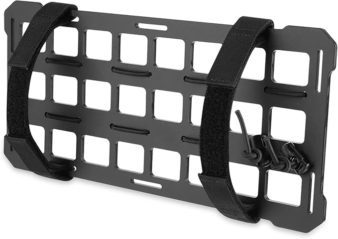 PETAC GEAR Car Sun Visor EDC Orgnaizer|Auto Rigid Molle Panels For Vehicles Car Seat Back Organizer Tactical Gears Rack Truck Mount Panels (Black)