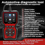 OBD2 Scanner Diagnostic Tool, Check Engine Code Reader OBD2 Scanner with Reset, Mode 6, Mode 8 & I/M Readiness, Auto Check