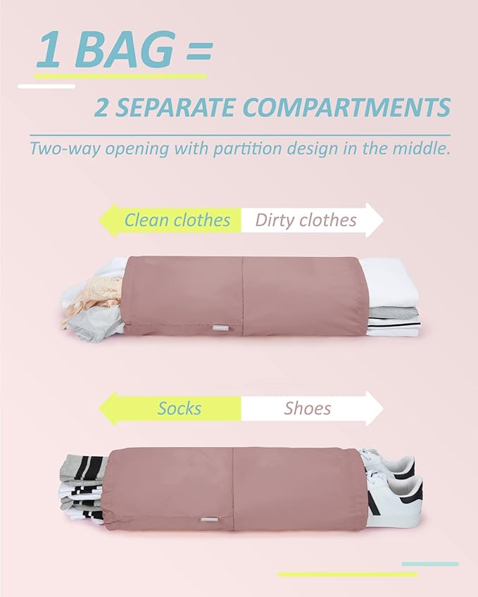 BAGSMART 6 Set /4 Set/2 Set Compression Packing Cubes for Travel, Lightweight Luggage Organizer Bags, Durable Space Saver Bag