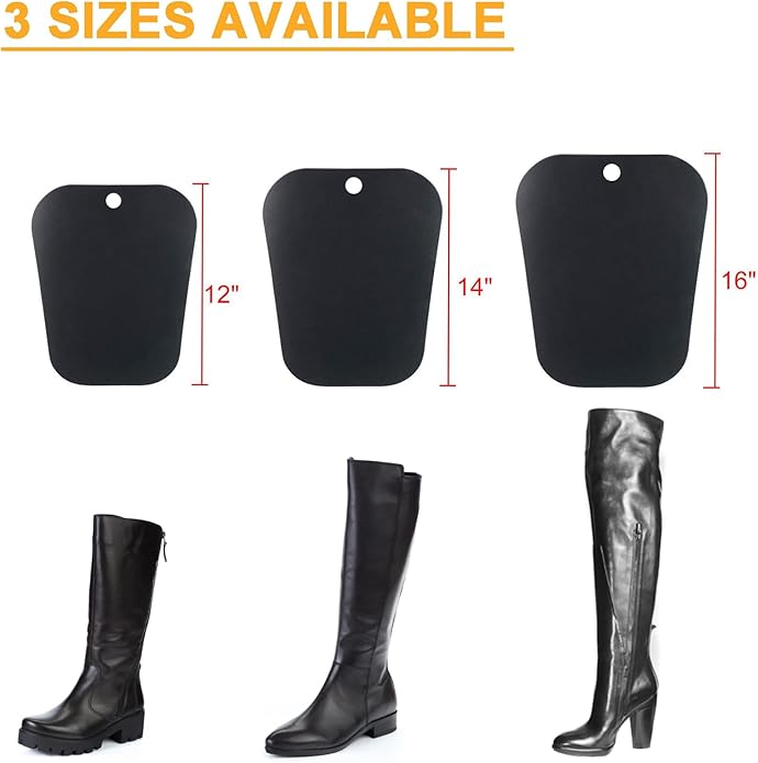 Homend 5 Pairs (10 Sheets) Boot Shaper Form Inserts Boots Tall Support for Women and Men