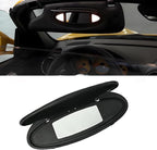 Sun Visor Mirror Covers and Base Replacement, Driver/Passenger Side Visor Vanity Mirror Housing Caps with Makeup Caps for Porsche 996/997-911 986/987 for Boxster for Cayman 1996-2010