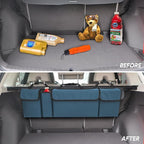 BELOMI Car Trunk Organizer, Auto Waterproof Sturdy Backseat Hanging Large Storage Collapsible Cargo Bag with Anti-Slip