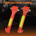 SINSEN Car Safety Hammer Set of 10 Emergency Escape Tool Auto Car Window Glass Hammer Breaker and Seat Belt Cutter Escape 2-i