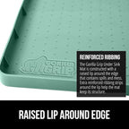 GORILLA GRIP Waterproof Silicone Under Sink Mat with Raised Lip for Kitchen and Bathroom, 31 x 22 in, Cabinet Shelf Liner Sta