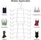TomCare 360° Swivel 2 Pack Tank Top Hanger and 2 Pack Leggings Organizers Space Saving Sport Bras Organizer Metal Yoga Pants 
