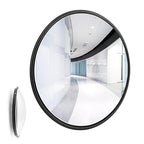 12" Acrylic Convex Mirror Convex Security Mirror, 12" Corner Security Blind Spot Mirrors, Traffic Garage Corner Mirrors, Adjustable Wide AngleMirrors for Indoor Outdoor