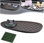 Multifunctional Car Anti Slip Pad, Multifunctional Rotatable Phone Holder Car DashboardMat with Temporary Parking Number, Aut