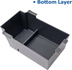 2 Layer-2024 2025 2026 Crosstrek Center Console Organizer for Subaru Crosstrek (Base/Premium/Sport/Limited/Wildernes),Durable ABS 2025 Crosstrek&Impreza Tray 2026 Crosstrek Hybrid Accessories