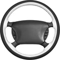 MEWANT Hand Sewn 3D Style Steering Wheel Cover Wrap for Ford Mustang 1994-2004 Steering Wheel Accessories for Ford Mustang 1994-2004
