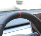 MEWANT Tesla Model 3/Model Y Hand Stitched Steering Wheel Cover for Tesla Model 3 2017-2023 / Model Y 2020-2023 for Tesla Model 3/Y Accessories